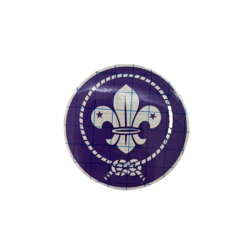 Vinilo Flor de Lis Grande Redondo - decoración scout