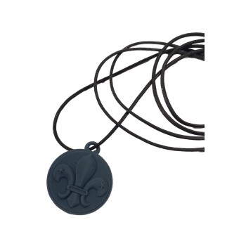 Colgante Flor de Lis-Círculo