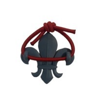 Pasador Flor de Lis - accesorio pañoleta scout